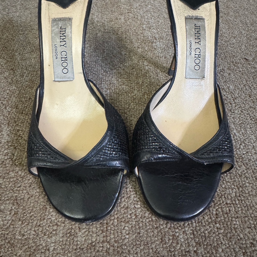 Classic Black Jimmy choo mules